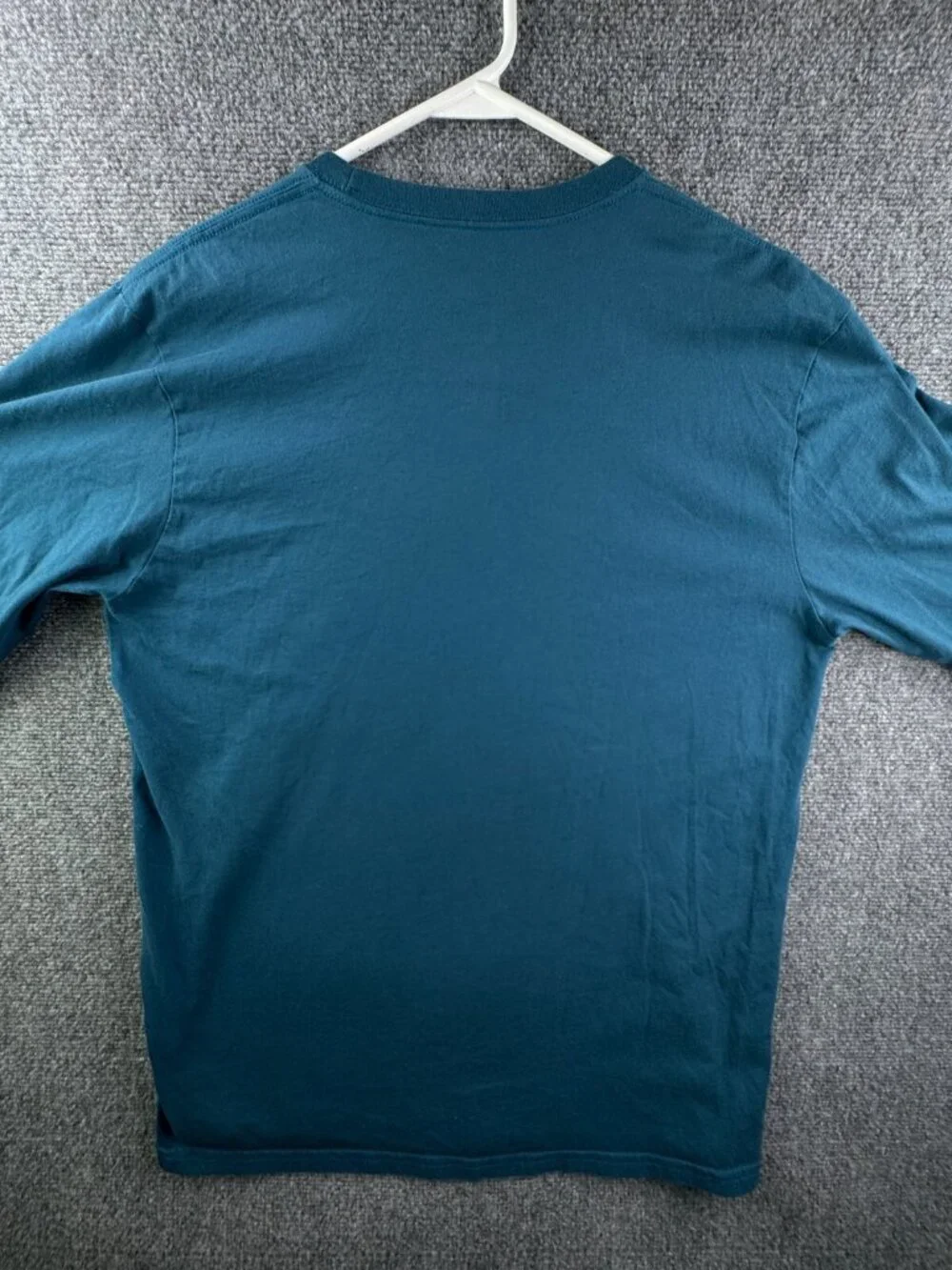 North Face Large Men’s Blue Long Sleeve T Shirt Camping Hiking Graphic Print